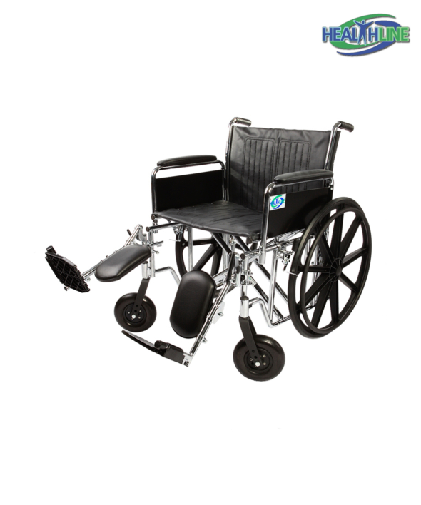 Heavy Duty Bariatric Wheelchair W/Desk Arm Padded & ELR K7