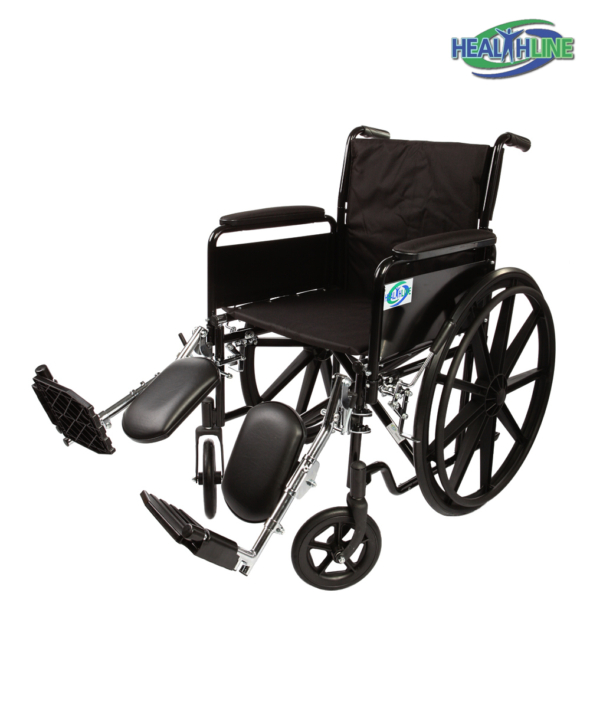Standard Wheelchair W/Full Arm Padded & ELR K2