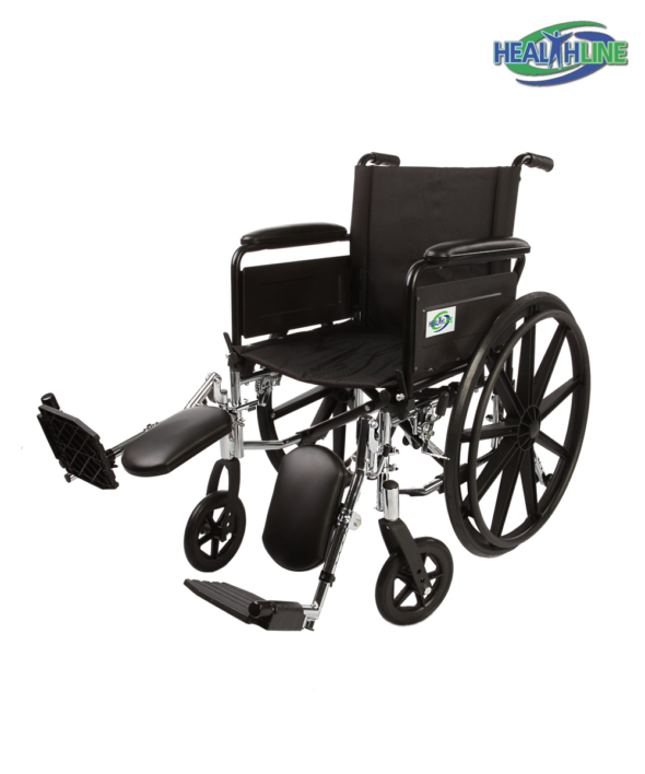 Lightweight Wheelchair W/Full Arm Padded & ELR K4
