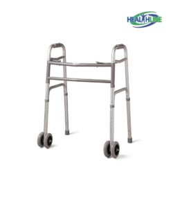 Heavy-Duty Folding Walker with Front Wheels