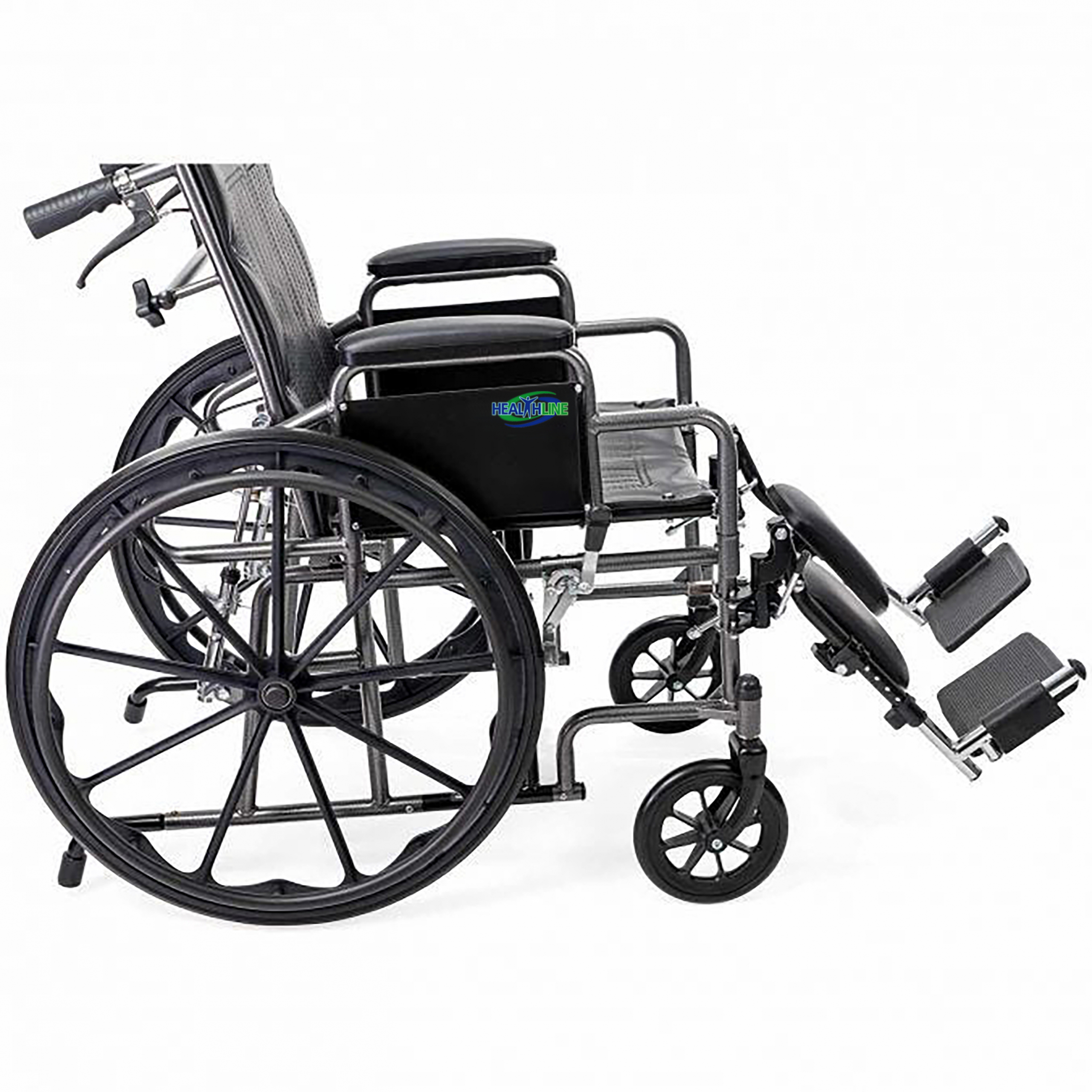 Reclining Wheelchair with Padded Armrests and Elevating Leg Rests - Image 8