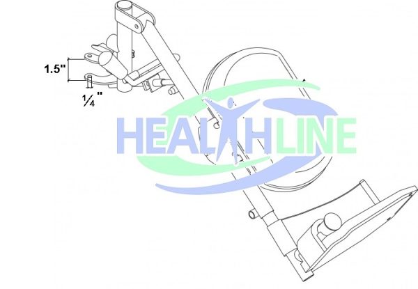 Elevating Wheelchair Legrest with Padded Footplate - Image 6