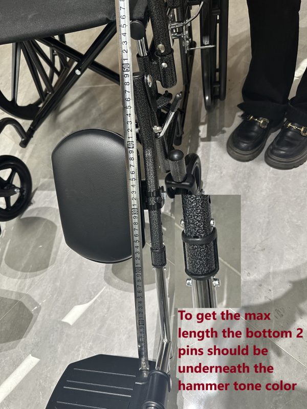 Elevating Wheelchair Legrest with Padded Footplate - Image 7